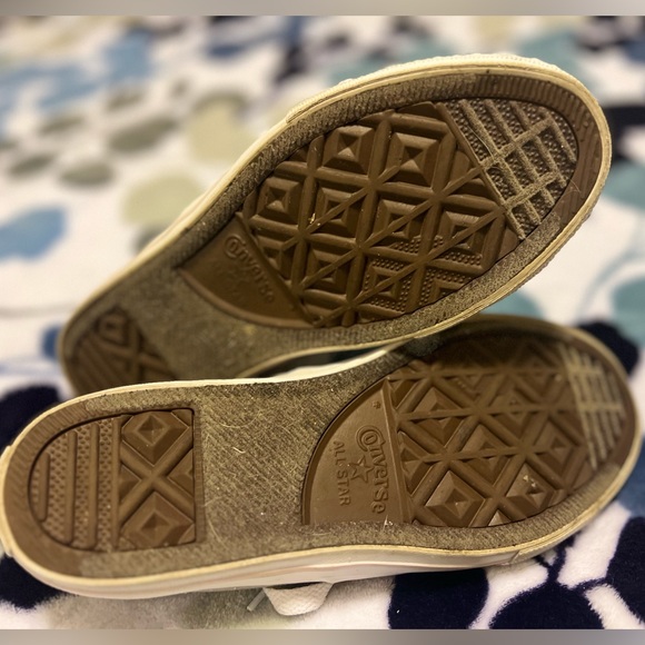 Converse All Star Junior Grey Size 4 Worn Twice - Picture 3 of 6